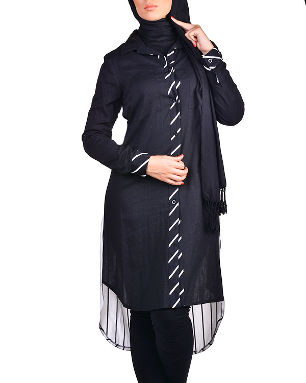 مانتو زنانه نخی مدل 5147
