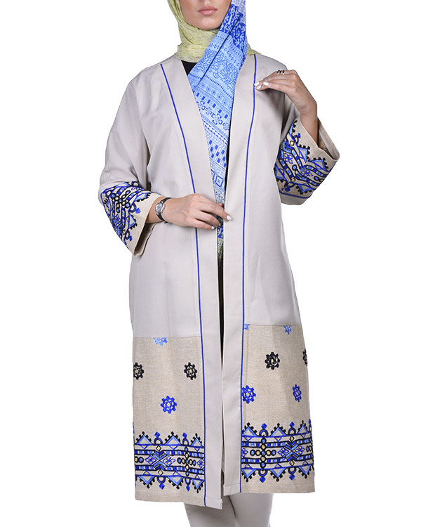 مانتو زنانه سایز بزرگ مدل 5150