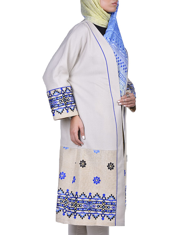 مانتو زنانه سایز بزرگ مدل 5150