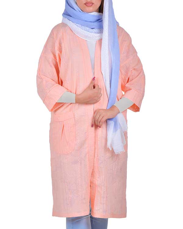 مانتو زنانه گلدوزی مدل 6545