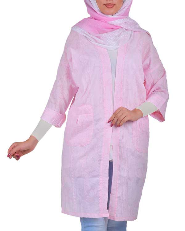 مانتو زنانه گلدوزی مدل 6545