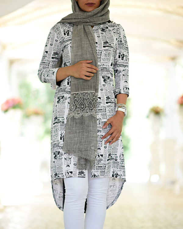 مانتو زنانه نخی مدل 2489