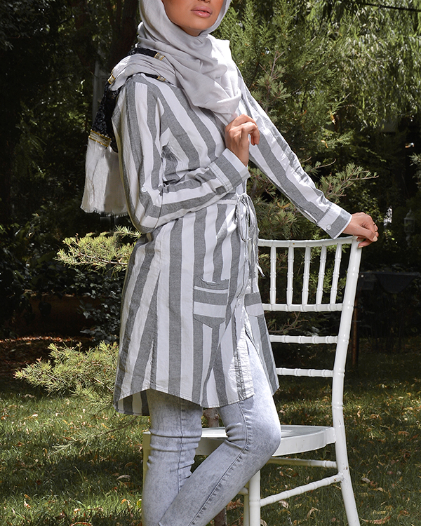 مانتو زنانه نخی مدل 6382
