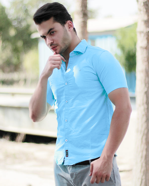 پیراهن مردانه نخی مدل 2093