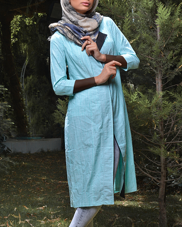 مانتو زنانه نخی مدل 2443