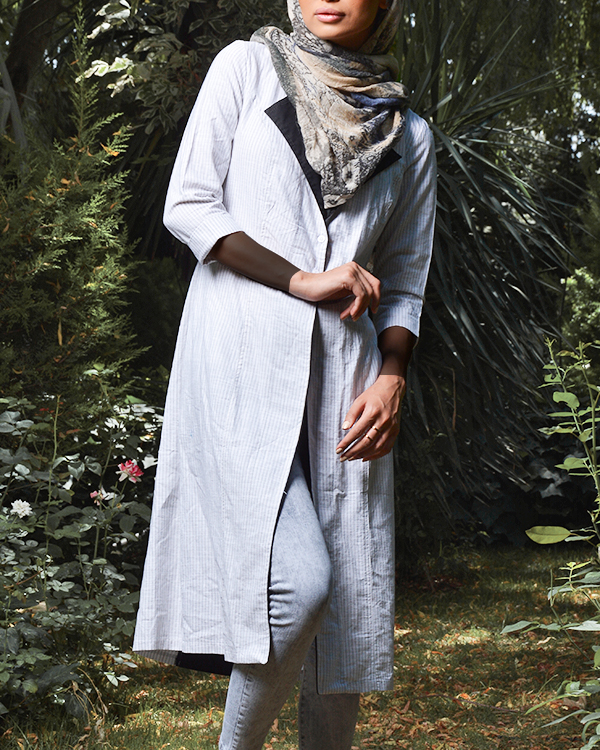 مانتو زنانه نخی مدل 2443