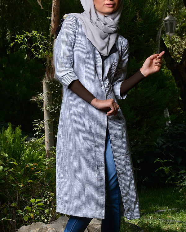 مانتو زنانه نخی مدل 2443