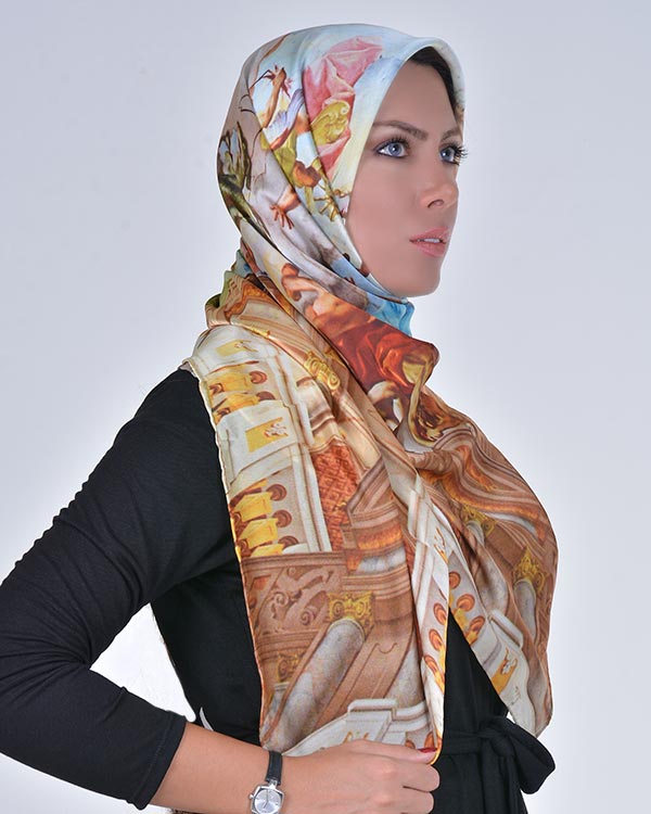 روسری ساتن مدل 7512