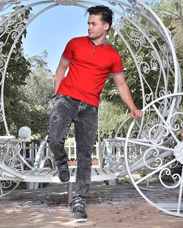 پولوشرت مردانه نخی مدل 4582
