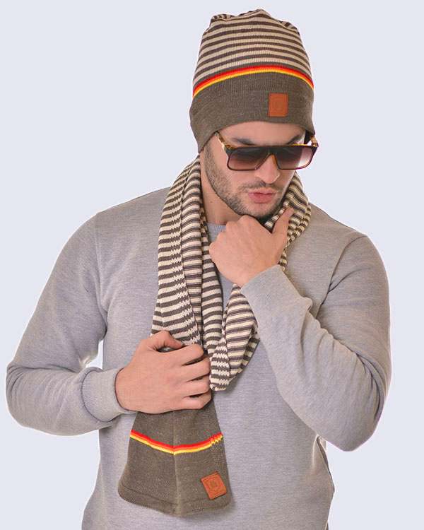 شال و کلاه مردانه مدل 412