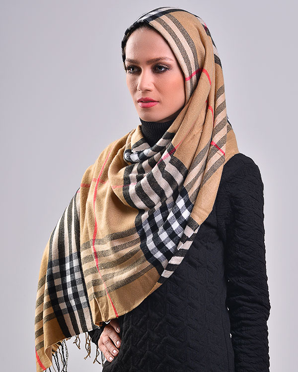 شال زنانه طرح burberry مدل 2021