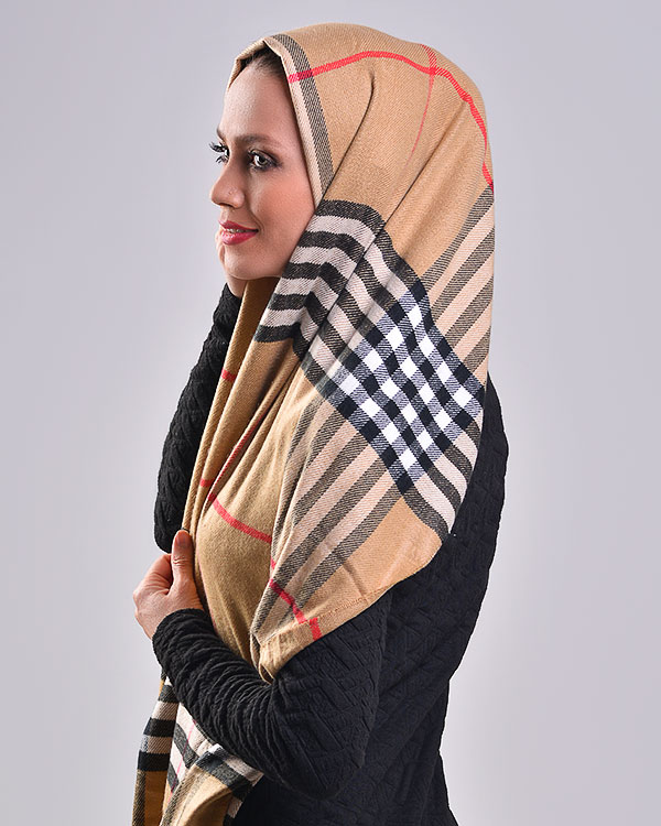 شال زنانه طرح burberry مدل 2021