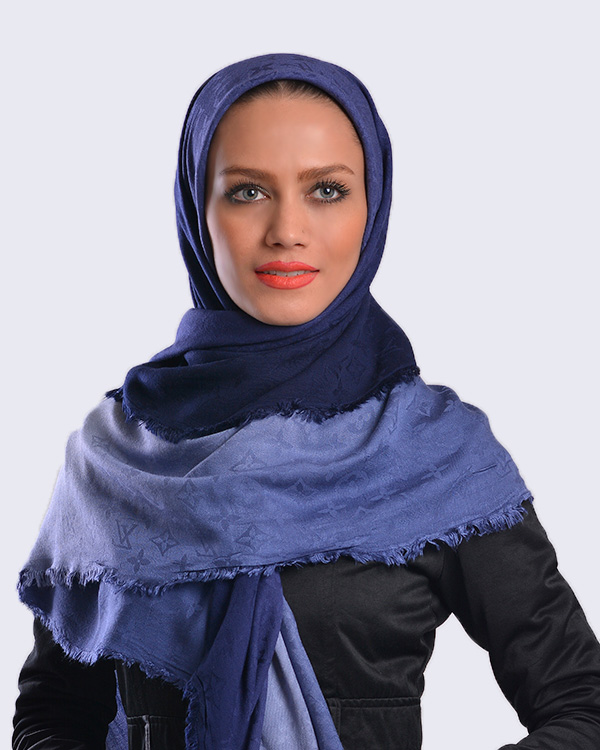 روسری زنانه نخی طرح LV مدل 2031