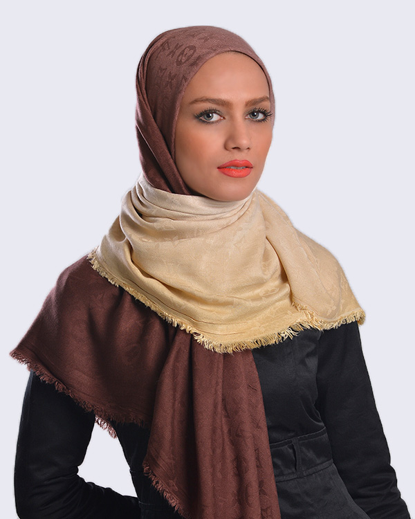 روسری زنانه نخی طرح LV مدل 2031