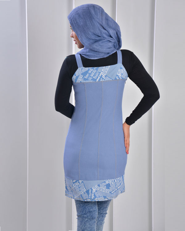 سارافن دخترانه جین مدل 452