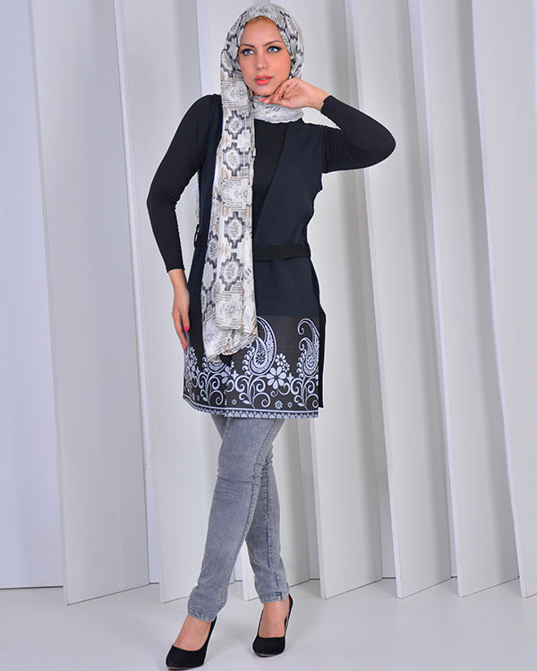 سارافن زنانه کرپ مدل 202