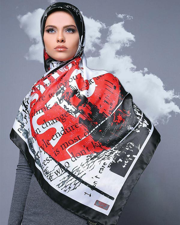 روسری زنانه ساتن مدل 1012