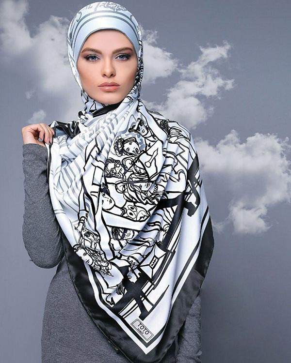 روسری زنانه ساتن مدل 1011