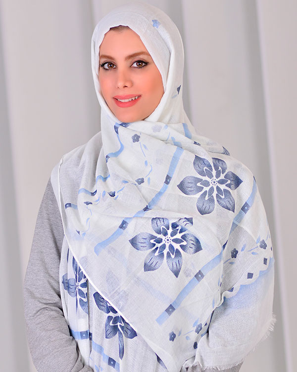 شال گل دار مدل 2549
