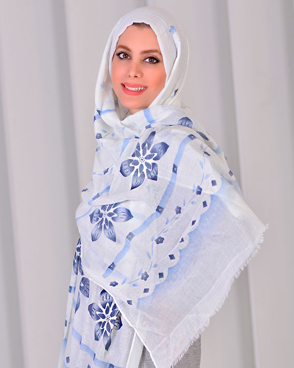 شال گل دار مدل 2549