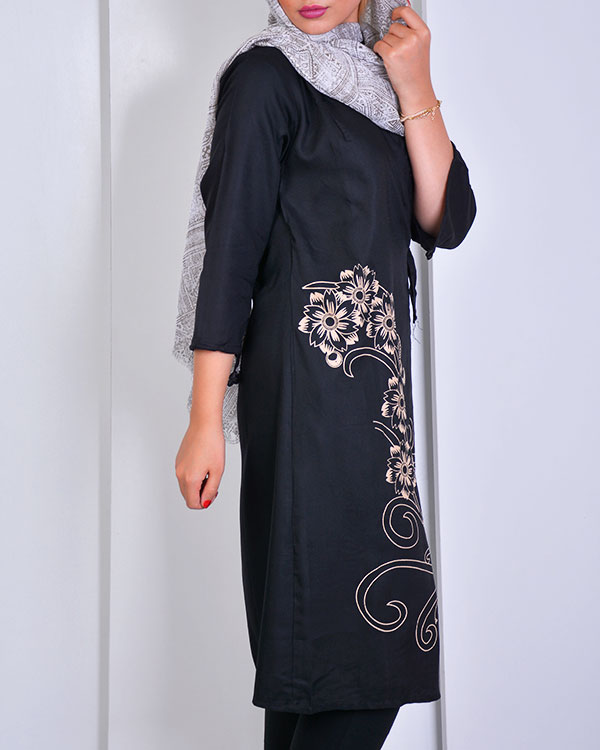 مانتو زنانه طرح دار مدل 1115 