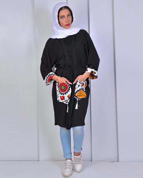 مانتو زنانه نخی مدل 9902