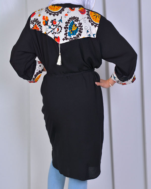 مانتو زنانه نخی مدل 9902