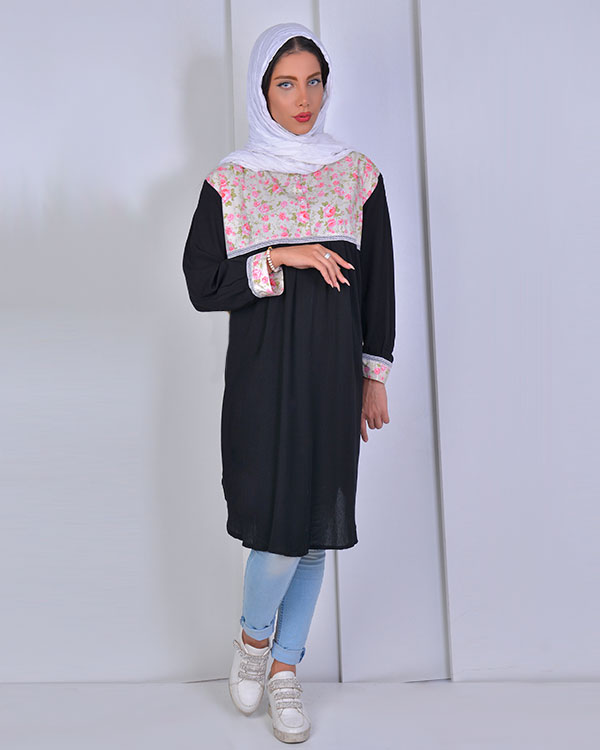 مانتو زنانه نخی مدل 9905