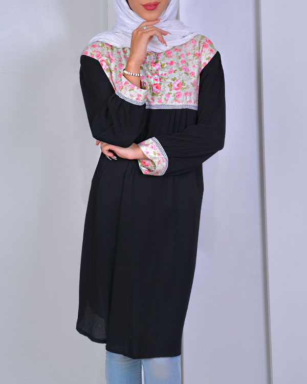 مانتو زنانه نخی مدل 9905