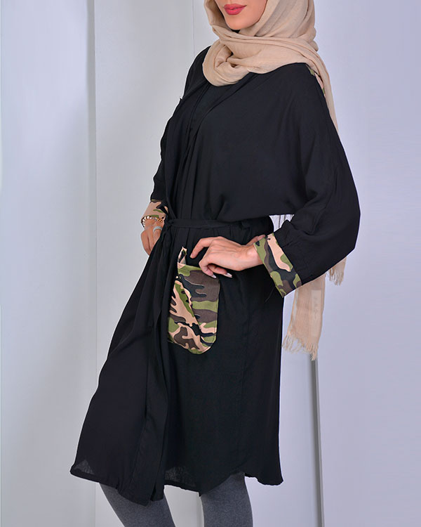 مانتو زنانه نخی مدل 9901