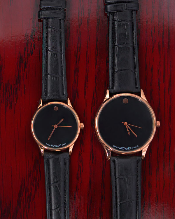 ساعت ست زنانه مردانه طرح Movado مدل 1164