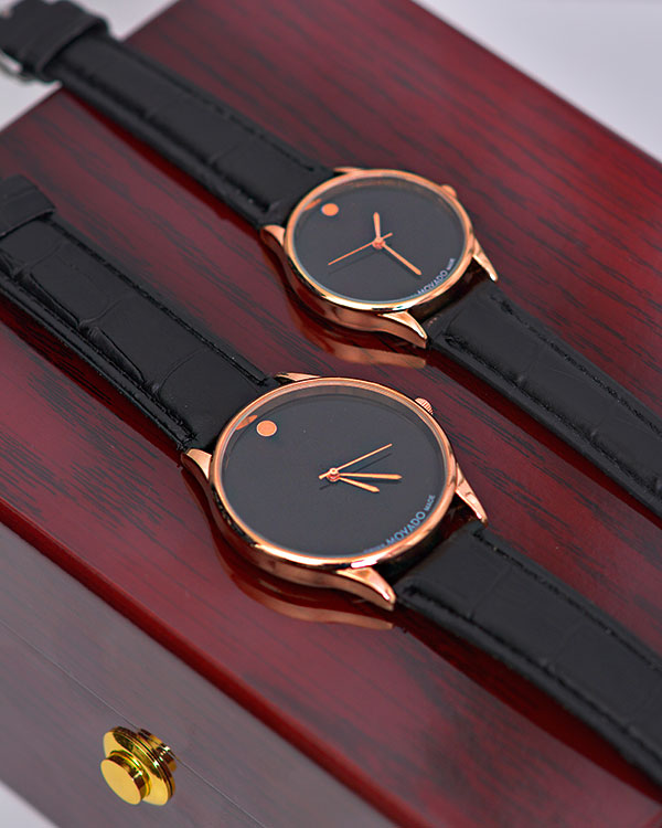 ساعت ست زنانه مردانه طرح Movado مدل 1164