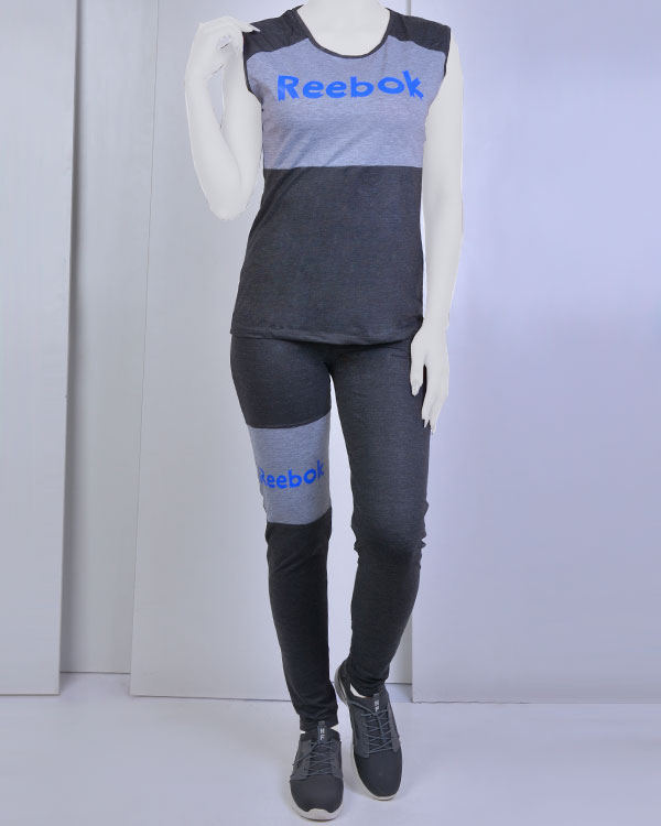 تاپ و شلوار ورزشی زنانه طرح Reebok مدل 0989