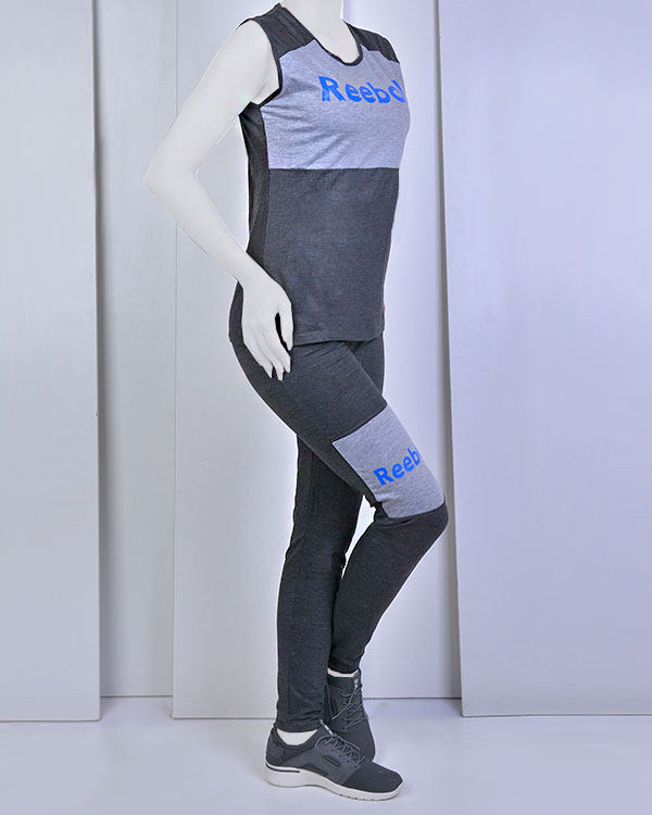 تاپ و شلوار ورزشی زنانه طرح Reebok مدل 0989