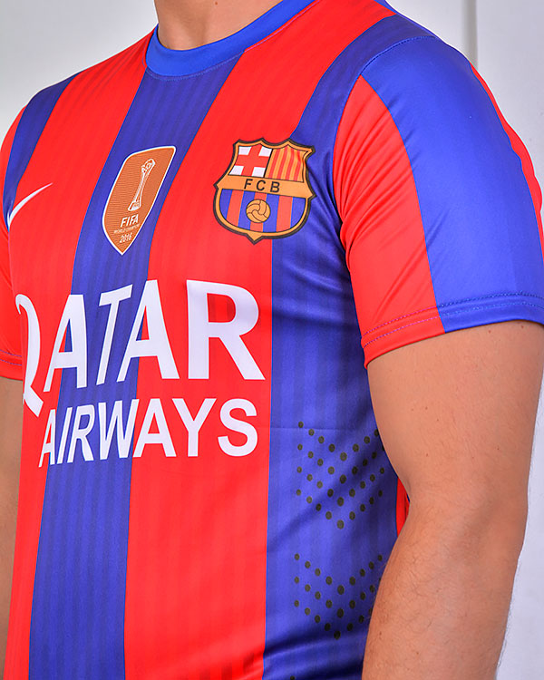 تی شرت ورزشی مردانه طرح Barcelona مدل 0991