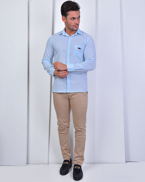 پیراهن مردانه نخی مدل 0907