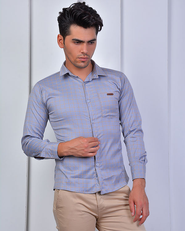 پیراهن مردانه چهارخانه مدل 0904