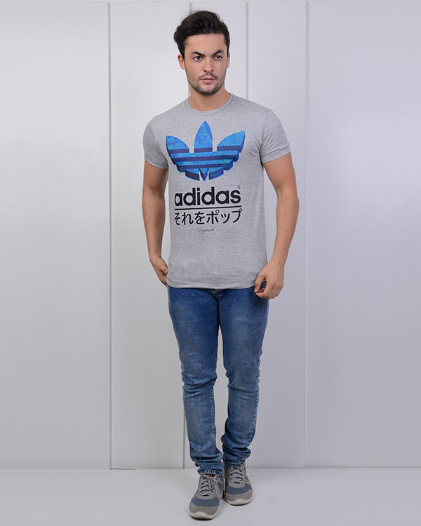 تی شرت مردانه طرح adidas مدل 0873
