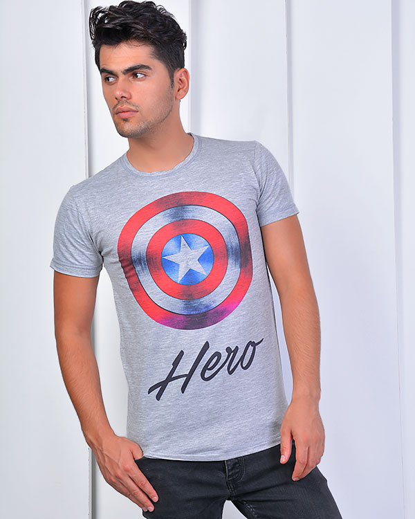 تی شرت مردانه طرح capitan america مدل 0870
