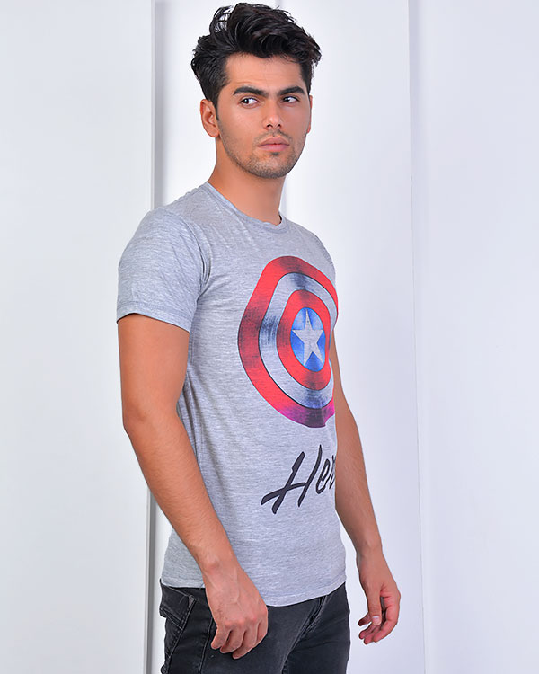 تی شرت مردانه طرح capitan america مدل 0870