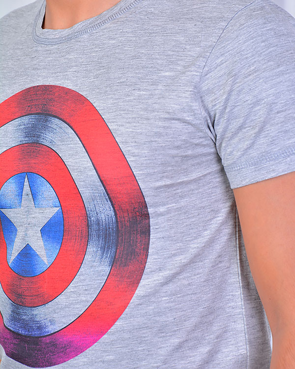 تی شرت مردانه طرح capitan america مدل 0870