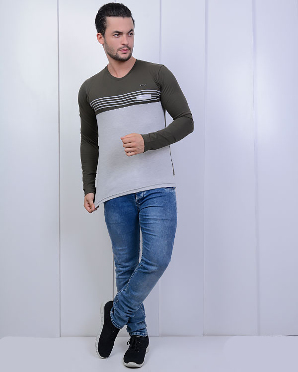 تی شرت آستین بلند مردانه مدل 0643