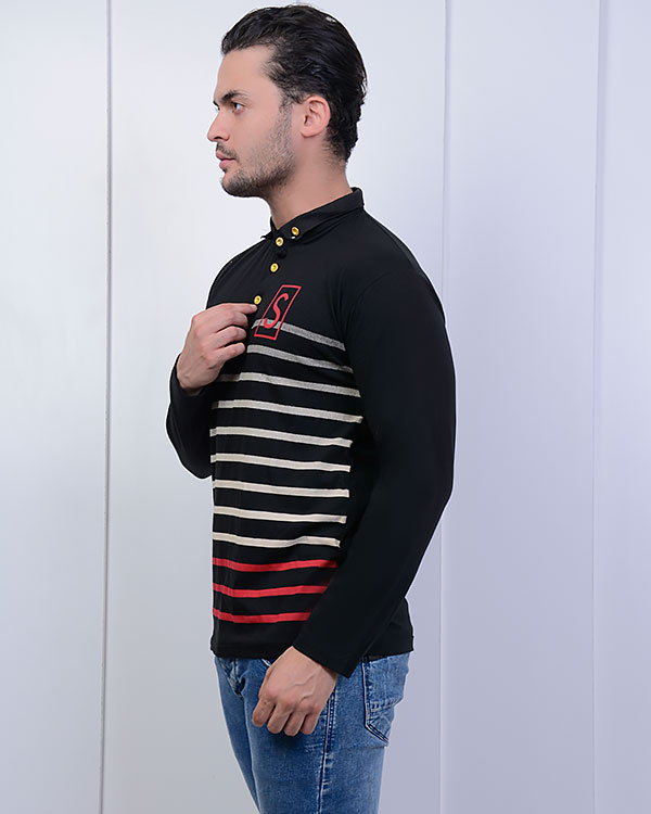 تی شرت یقه فرنچ S مدل 0648