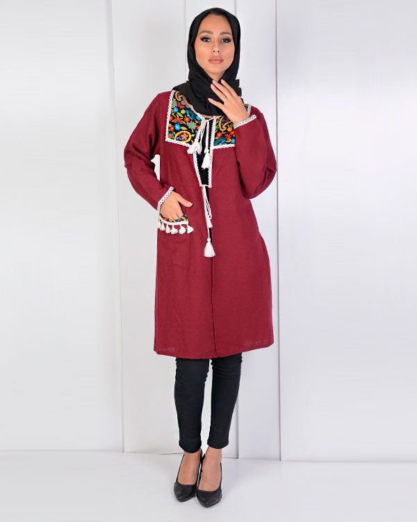 مانتو زنانه طرح سنتی مدل 0553