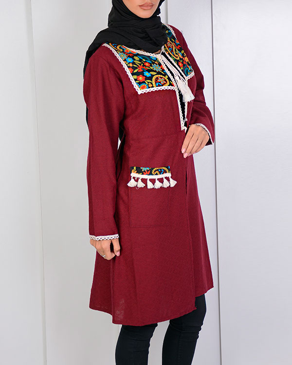 مانتو زنانه طرح سنتی مدل 0553