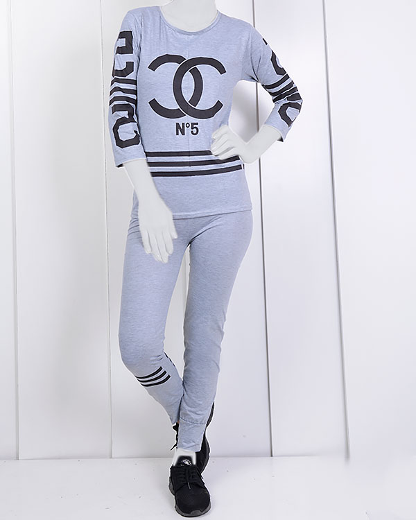ست دخترانه پاییزه طرح Chanel مدل 0456