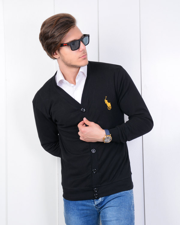 ژاکت بافت مردانه طرح POLO مدل 0377