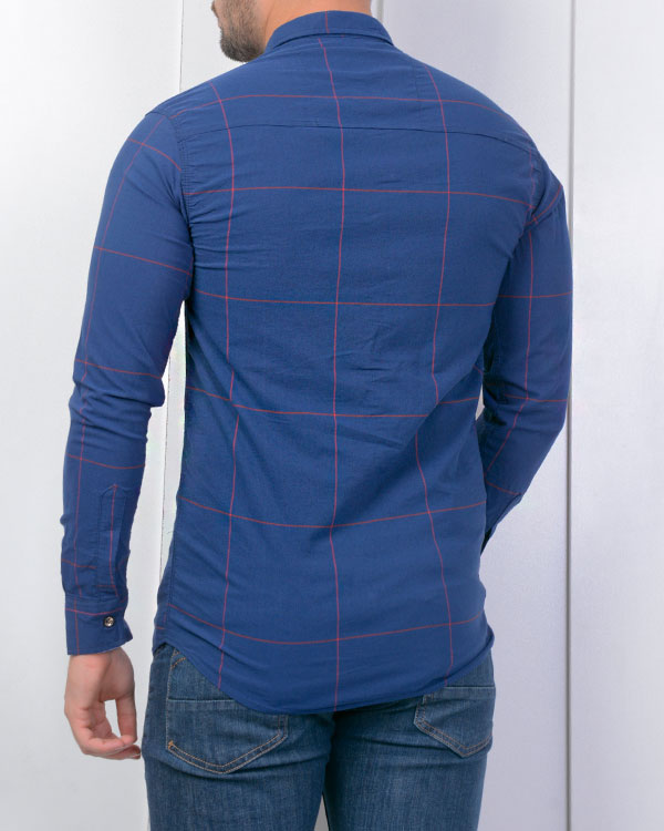 پیراهن مردانه چهارخانه درشت مدل 0392