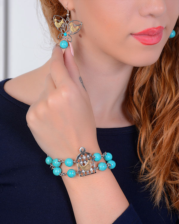 گوشواره مرغ آمین مدل 0236