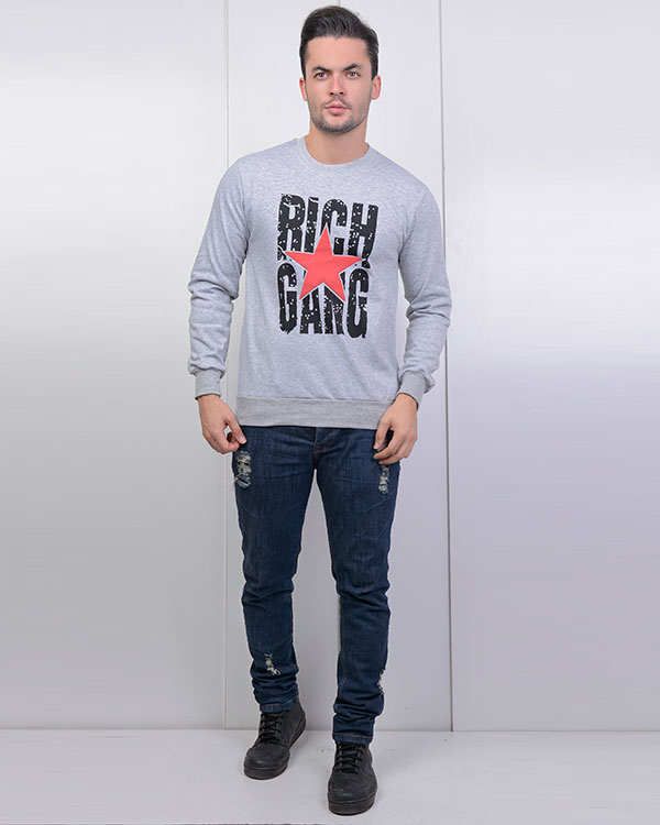 تی شرت پاییزه طرح Rich مدل 0198